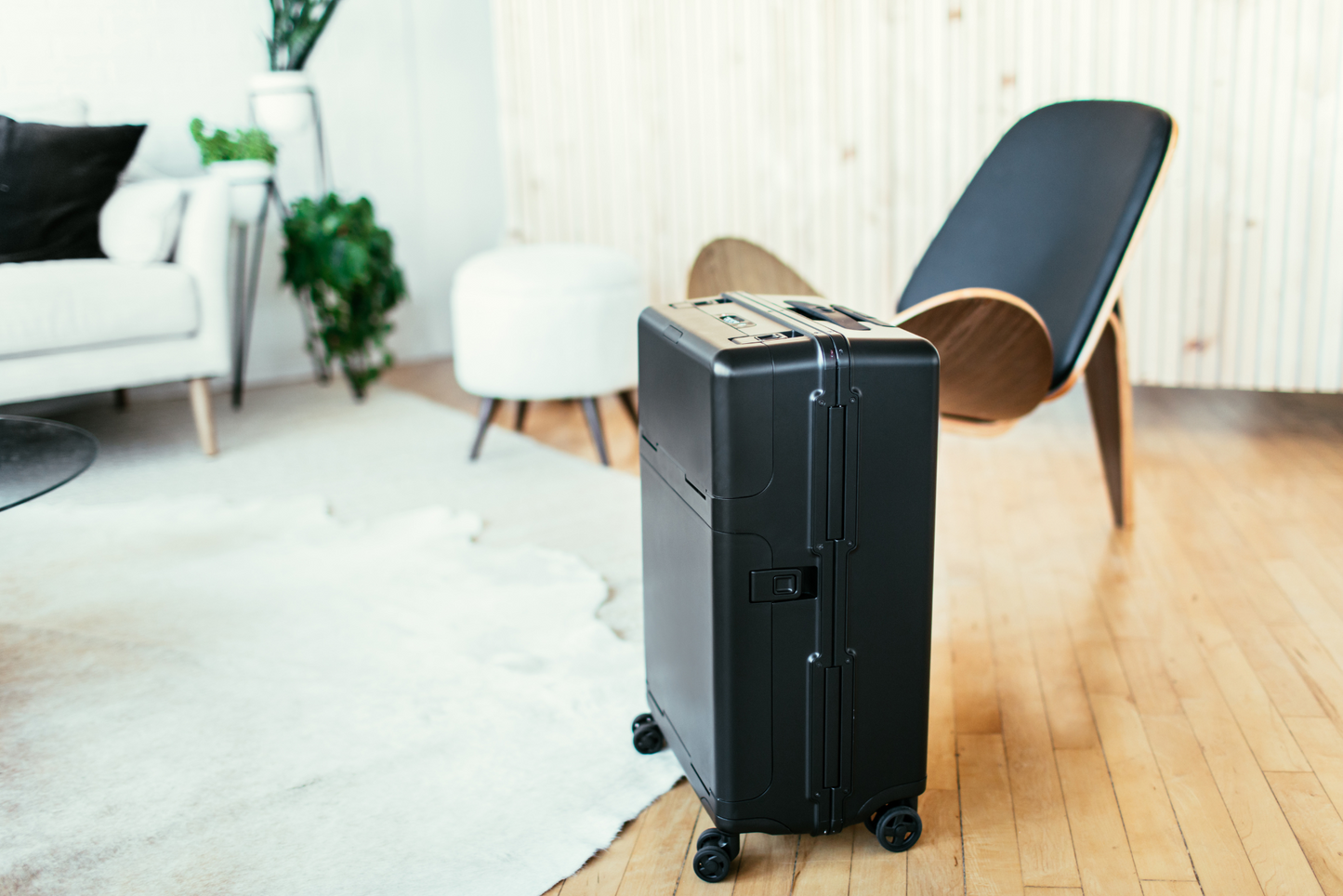 All Black Carry-On Case - With Fabric Accessories