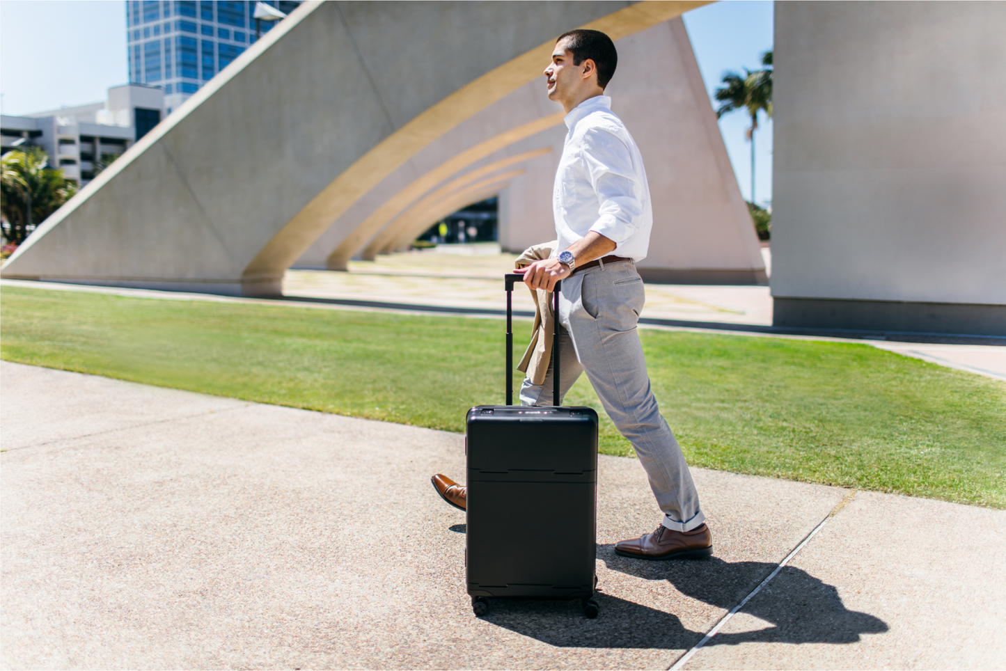 All Black Carry-On Case - With Fabric Accessories